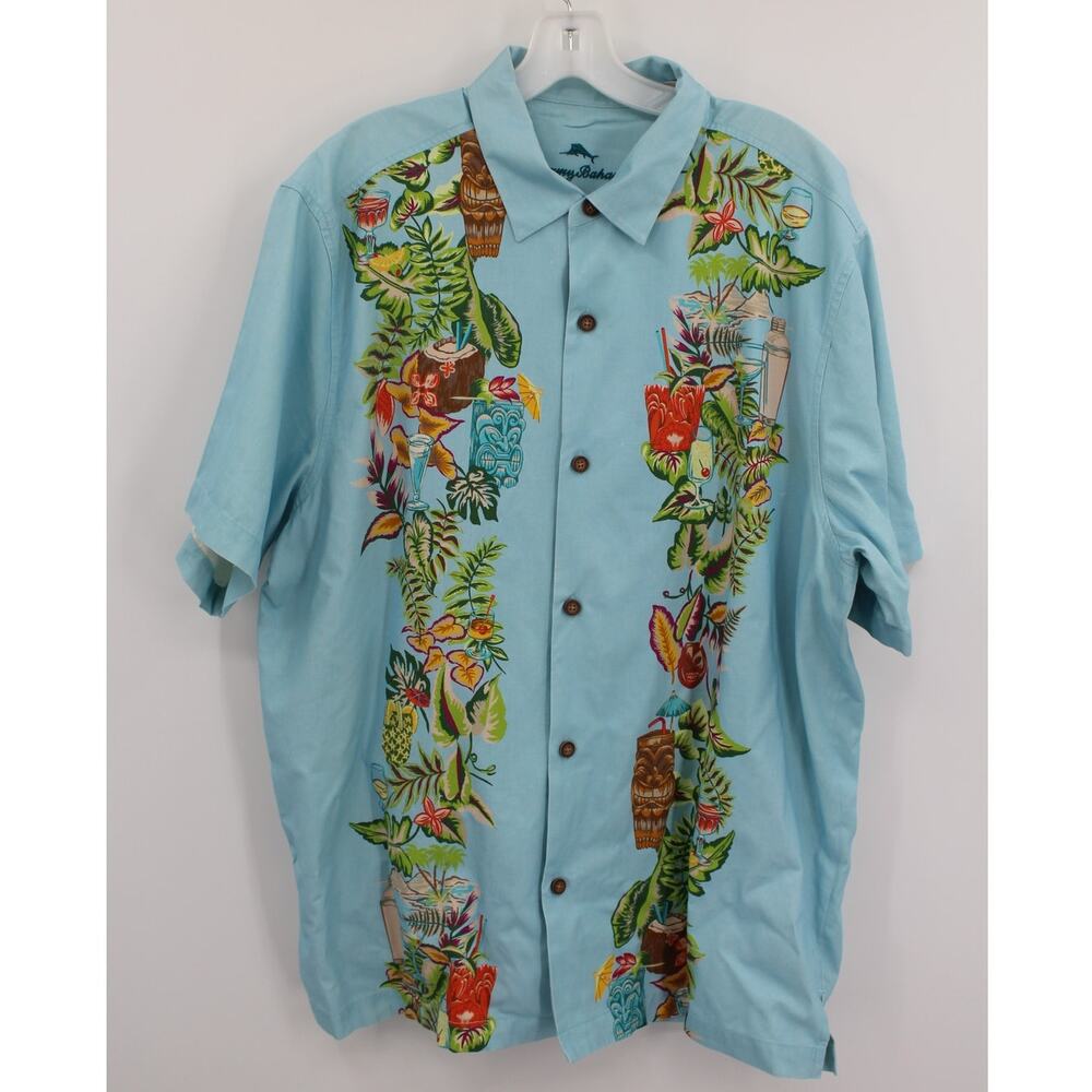 Tommy Bahama Marlin Island Zone Bar Artist Series 2022 Limited Shirt XL